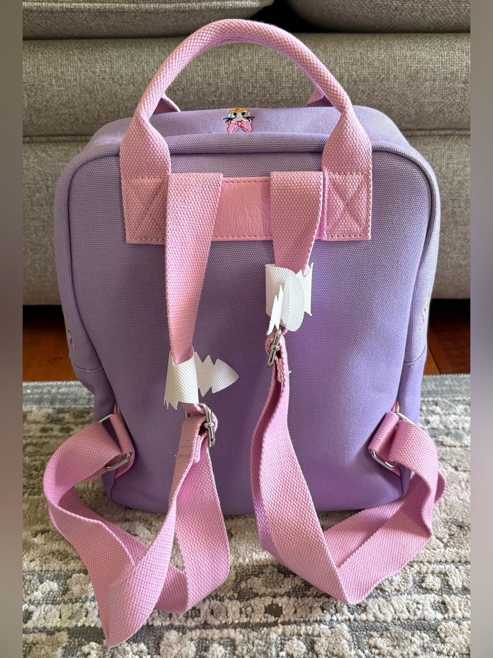 Loungefly Disney Daisy Duck Mini Canvas Backpack - Picture 2 of 6